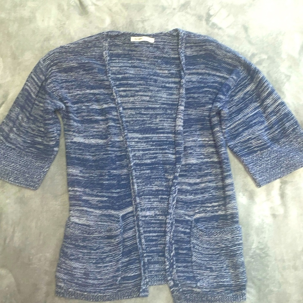 Nice Old Navy blue and white cardigan
